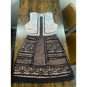 Gianni Bini Lace Fit & Flare Dress  Size M